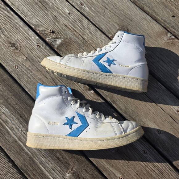 Converse Pro Leather Hi "White Coast Blue (UNC)" - Picture 2 of 7